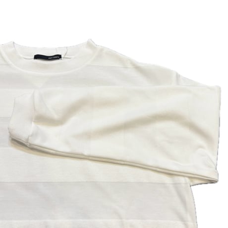 vent blanc | サムカラーボーダーカットソー | 【Off White】