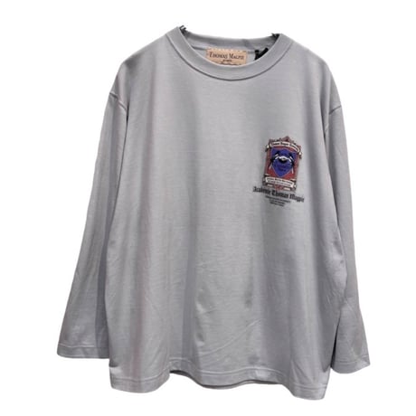 THOMAS MAGPIE    バックプリントロングTシャツ    - アイスグレー