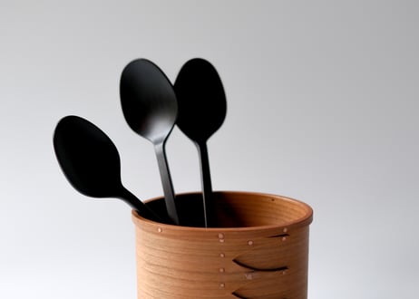 Spoon 黒拭漆 スプーン