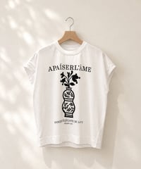 ロゴプリント ビジューTシャツ（ホワイト）
