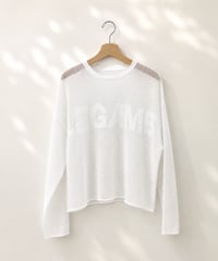 透かし編みニット
