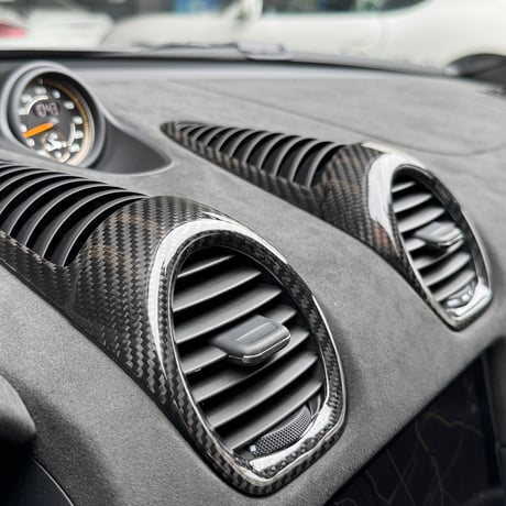 718系用カーボン　エアコンベントカバー　グロスカーボン　【右／左ハンドル共通】