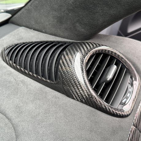 718系用カーボン　エアコンベントカバー　グロスカーボン　【右／左ハンドル共通】