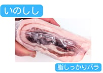 野生の猪肉　脂しっかりバラ【冷凍】