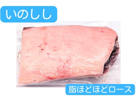 野生の猪肉　脂ほどほどロース【冷凍】