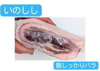 野生の猪肉　脂しっかりバラ【冷凍】