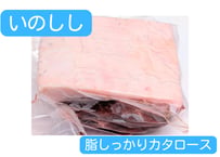 野生の猪肉　脂しっかりカタロース【冷凍】