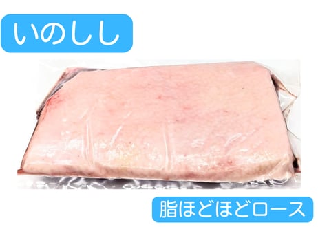 野生の猪肉　脂ほどほどロース【冷凍】