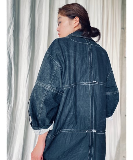 jk-93B / Black long jacket