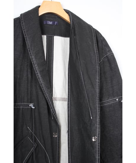jk-93B / Black long jacket