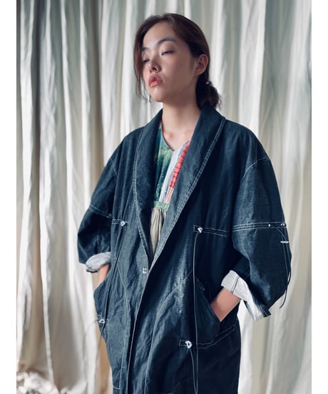 jk-93B / Black long jacket