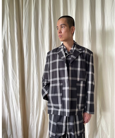 jk-91C / Check lapel jacket