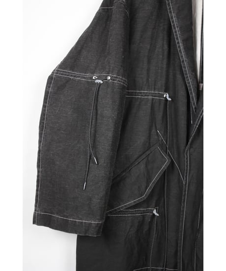 jk-93B / Black long jacket
