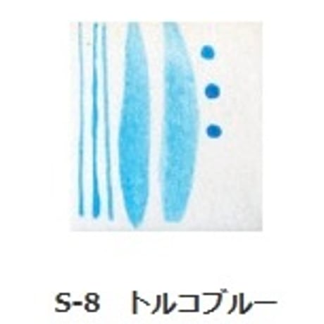 釉上彩本焼き絵の具 S-8 トルコブルー 15g