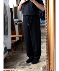 Cale　Super 120’s Air-wool Fleece Draw String Pants