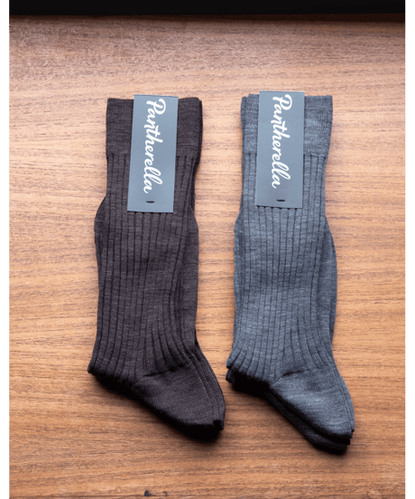 Pantherella　5×3 Wool Nylon Rib Socks “LABURNUM”