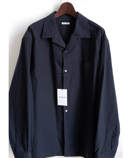MANAVE　Switch Collar Shirt Navy