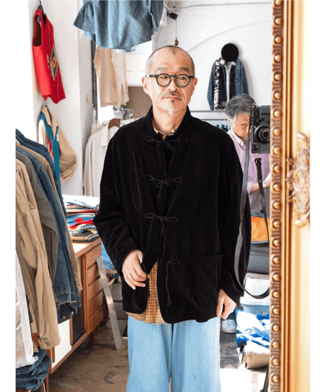 COMOLI　ベルベット ジャケット