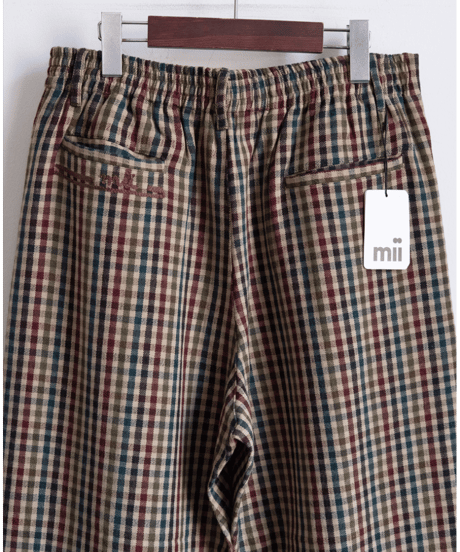 mii　OVERDYED GUN CLUB CHECK “PANT DEBA”