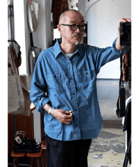 WIRED × YAMAGUCHI STORE　CHAMBRAY WORK SHIRT