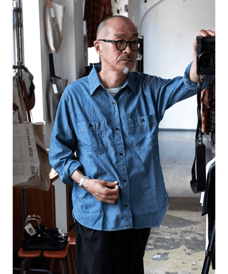 WIRED × YAMAGUCHI STORE　CHAMBRAY WORK SHIRT