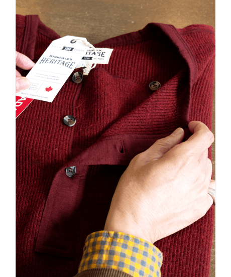 STANFIELD’S　HERITAGE HEAVY WEIGHT WOOL HENLEY
