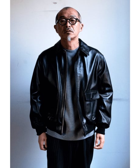 LOEFF　LAMBS LEATHER FLIGHT JACKET
