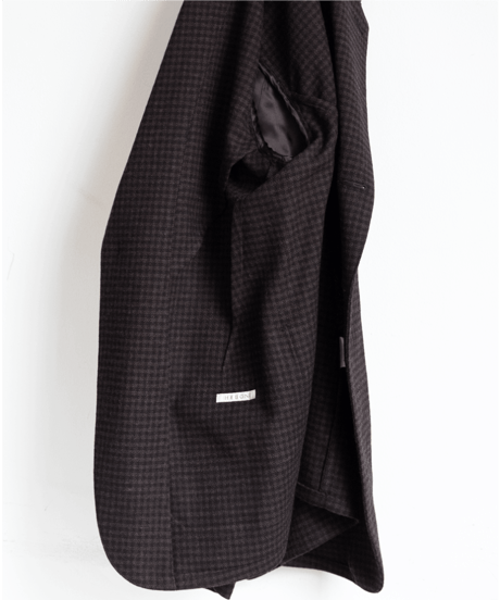 HEUGN　JACKET048 Brown Check “Henrri”