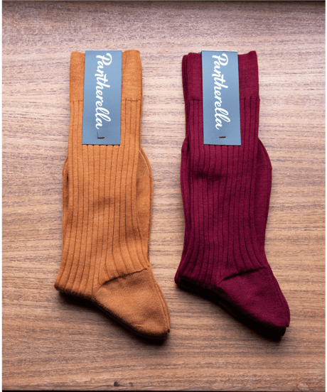 Pantherella　5×3 Wool Nylon Rib Socks “LABURNUM”