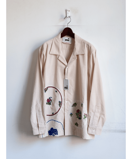 mii　FLOWER EMBROIDERED CORDUROY JACKET “SHIRT EKO”