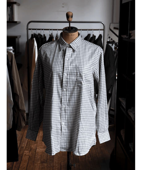 INDIVIDUALIZED SHIRTS　Cotton Viyella Color Gingham Check Regular Collar