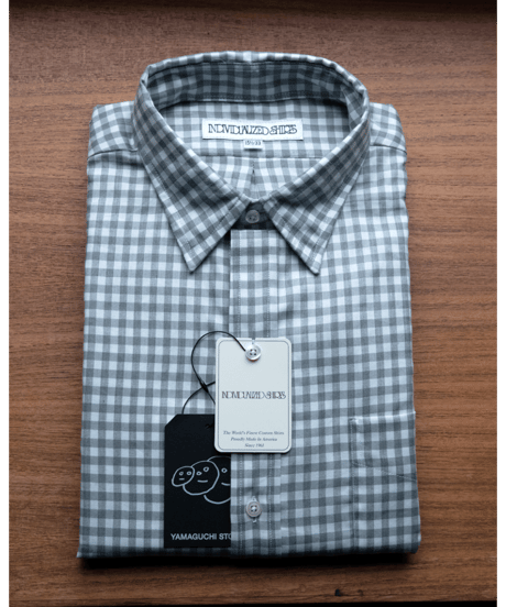 INDIVIDUALIZED SHIRTS　Cotton Viyella Color Gingham Check Regular Collar