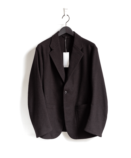 HEUGN　JACKET048 Brown Check “Henrri”