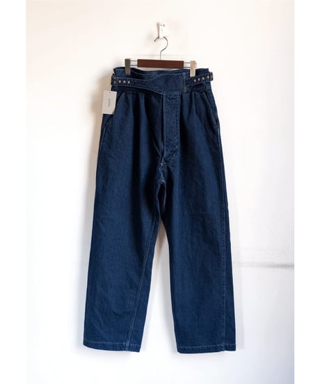 CIOTA　Denim Gurkha Pants Deep Blue