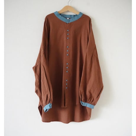 niko button shirt - Brown / Mom (2651)