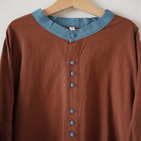 niko button shirt - Brown / Mom (2651)
