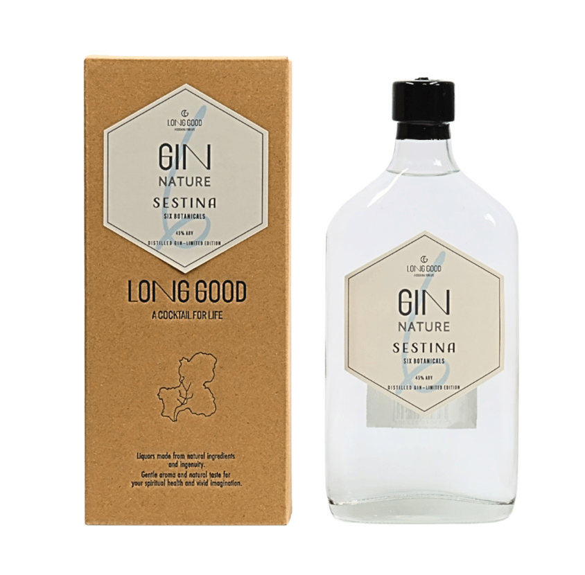 LONGGOOD GIN NATURE SESTINA six botanicals | GI