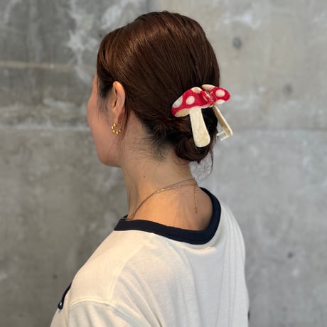 ヘアクリップ -MUSHROOM-