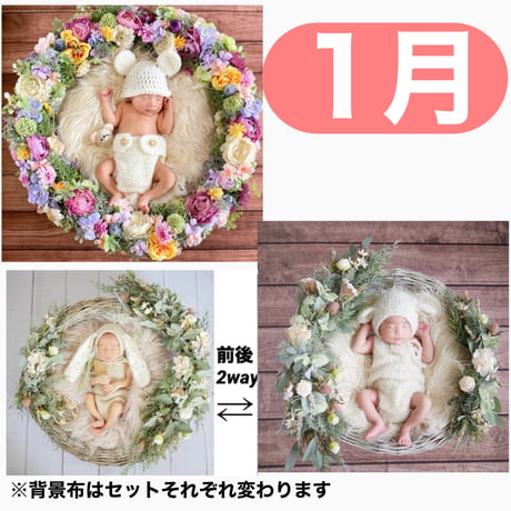 返送料別途負担【1月予定日の方事前予約枠】ラプンツェル風リース＆2wayスワッグ〈NB〉