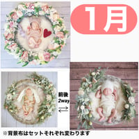 返送料別途負担【1月予定日の方事前予約枠】ゆめかわリース＆2wayスワッグ〈NB〉