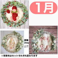 返送料別途負担【1月予定日の方事前予約枠】いちご衣装のいちごベリーリース＆2wayスワッグ〈NB〉