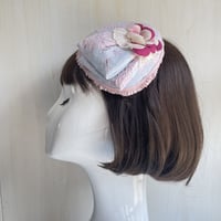 なみだのかたち。MIKISAKURA レースと染め花　pinkblue