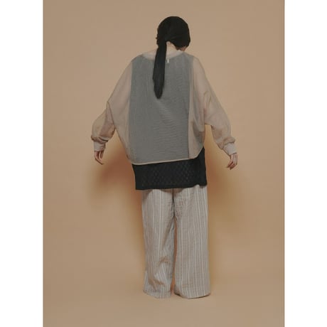 【 CYAN TOKYO 】 シアーリップルリブTOPS