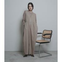 【 CYAN TOKYO 】 シャギーコンビパッチギャザーサロペ