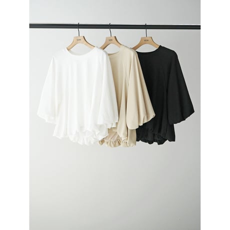 【 YENN 】 [Y264-82113] AIRY BALLOON TEE　※納期：1月上旬～中旬