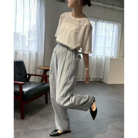 【 cafune 】 tuck sheer easy pants