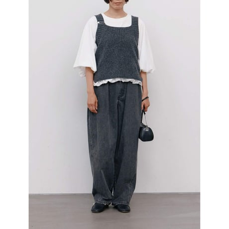 【 YENN 】 [Y264-91131] CHUNKY KNIT VEST