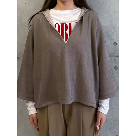 【 ROSIEE 】 深VフードTOPS