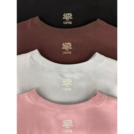 【 cafune 】 Azuma sweat half sleeve pullover
