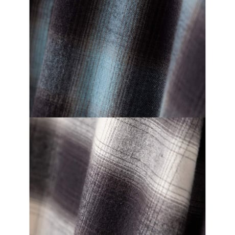 【 YENN 】 [Y264-11123] WASHED PLAID SHIRT